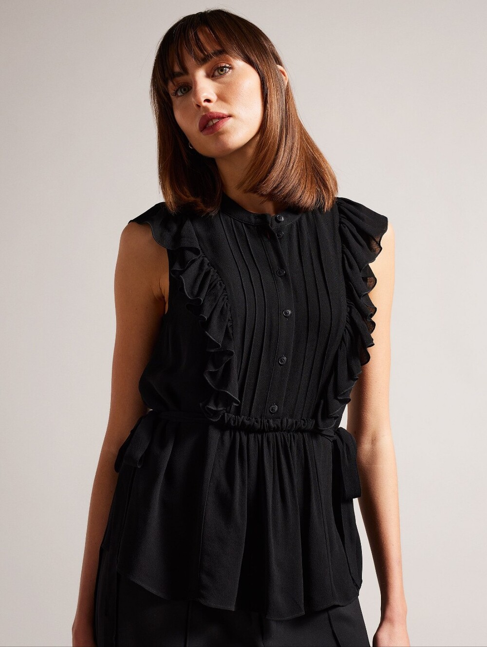 Ted Baker Evalie Blouse in Black